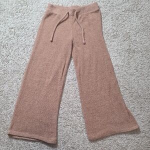 Gilly Hicks Womens Size Medium Brown Wideleg Comfy Sweatpants